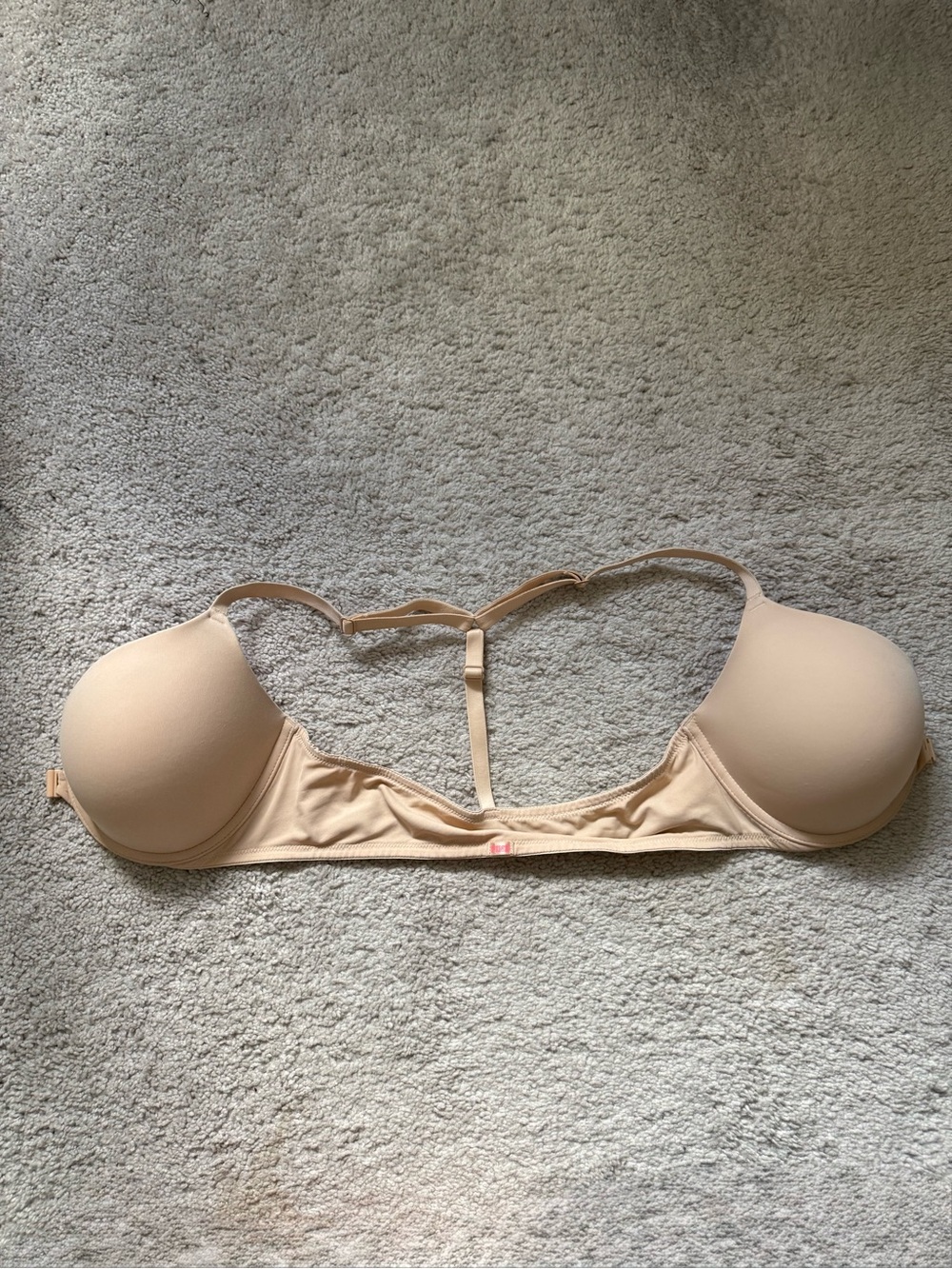 PINK Victoria's Secret Nude T-Back Wireless Bra